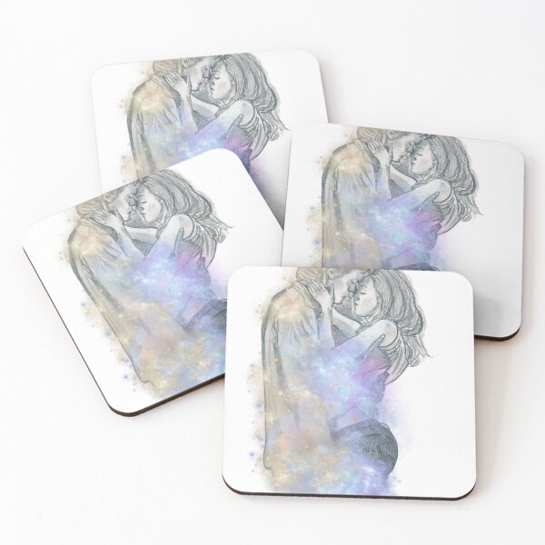 Item preview, "Galactic Prelude", heartfelt cosmic Pencil Sketch and Graphic Design  designed and sold by Lunardreams54.