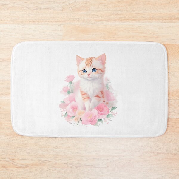 Item preview, Kitty in Bloom designed and sold by NickTaroDesign.