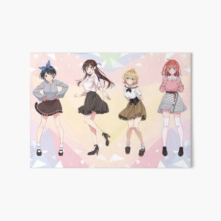 Cute Cheerleaders - Kanojo Okarishimasu Anime Art Board Print for