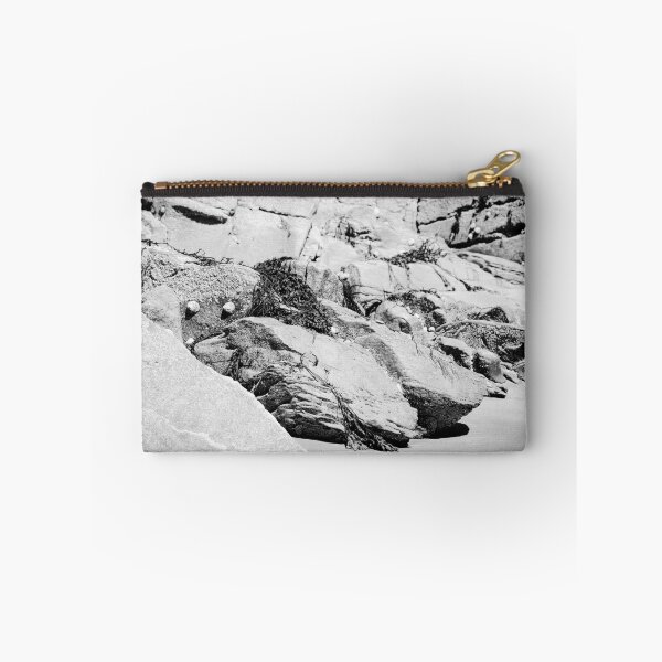 Item preview, Seaweed Limpets Sandy Beach Rathmullan bw designed and sold by eddiebarronshop.