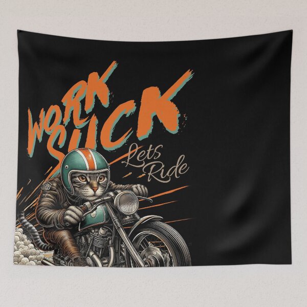 Item preview, work $uck! lets ride designed and sold by sindiketlife.