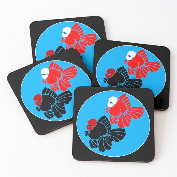 Item preview, White Head Red and Red Head Black Oranda Goldfish 101923 designed and sold by Nosnah.