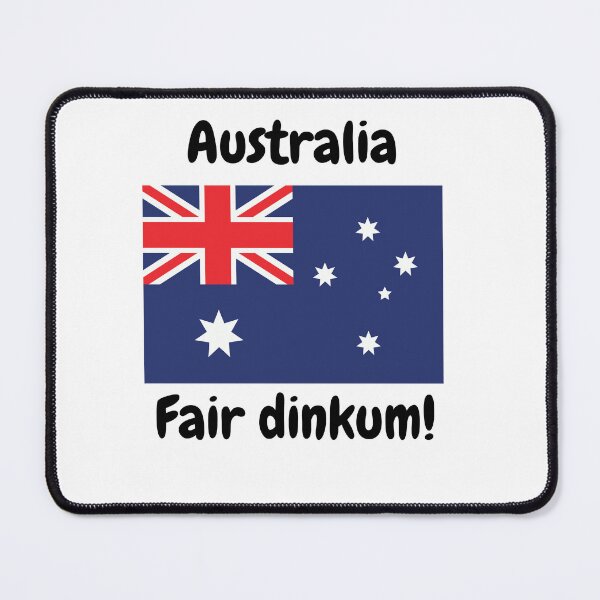 Item preview, Australian flag with local positive slang words. Fair dinkum! designed and sold by AngelArtss.