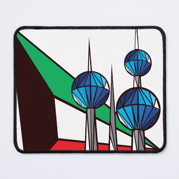 Item preview, Flag Of Kuwait & National Landmark Kuwait Towers designed and sold by House of Sadu by Craitza.