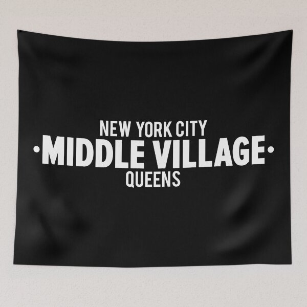 Item preview, Middle Village Queens Logo - A Minimalist Tribute to Suburban Serenity designed and sold by Boogosh.