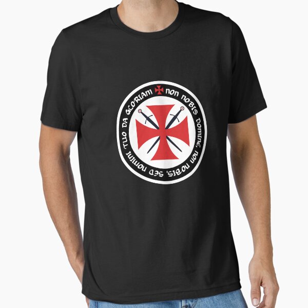 Templar shield with motto Essential T-Shirt