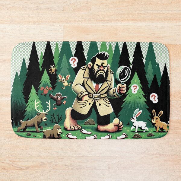 Item preview, Bigfoot's Monumental Footprint - Sasquatch Mystery Art designed and sold by The-Library.