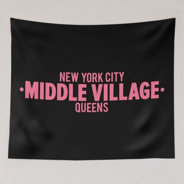 Item preview, Middle Village Queens Logo - A Minimalist Tribute to Suburban Serenity designed and sold by Boogosh.