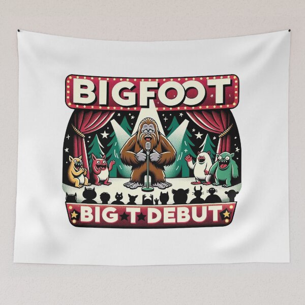 Item preview, Bigfoot's Enormous Footprint - Sasquatch Wilderness Art designed and sold by The-Library.