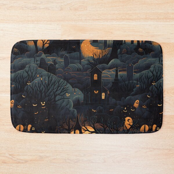 Item preview,  Halloween cemetery seamless image 5 designed and sold by Witchanun Komutthong.