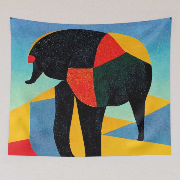 Item preview, Explore Simplistic & Minimalistic African Elephant Art designed and sold by ArtificialGenes.