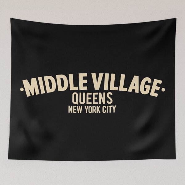 Item preview, Middle Village Queens Logo - A Minimalist Tribute to Suburban Serenity designed and sold by Boogosh.