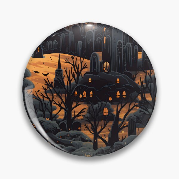 Item preview, Halloween cemetery seamless image 3 designed and sold by Witchanun Komutthong.