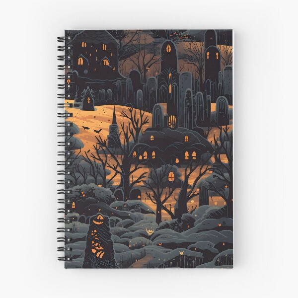 Item preview, Halloween cemetery seamless image 3 designed and sold by Witchanun Komutthong.