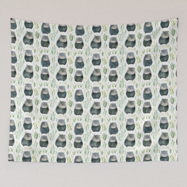 Item preview, Playful Pigs: A Cute White-lipped Peccary Adventure designed and sold by qoodesignstudio.