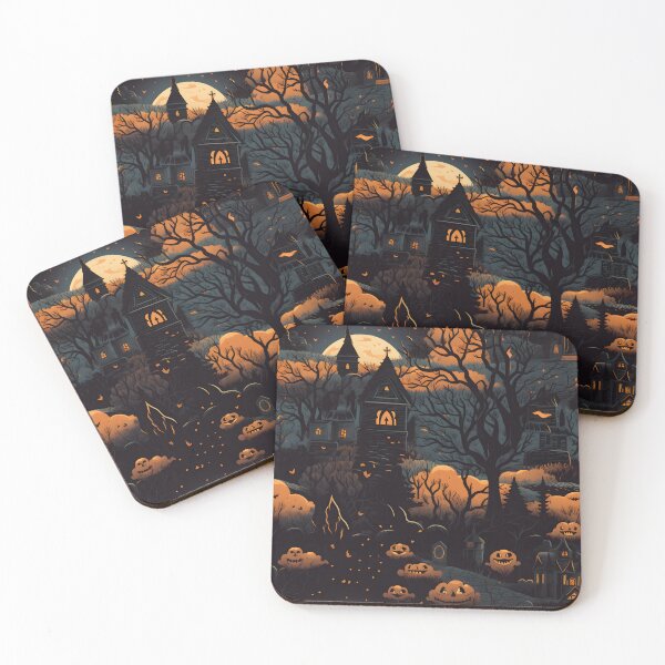 Item preview, Halloween cemetery seamless image 1 designed and sold by Witchanun Komutthong.