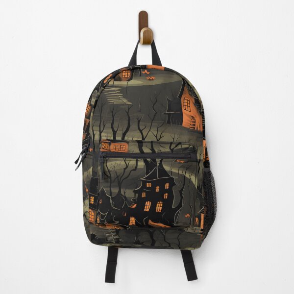 Item preview, halloween haunted village seamless picture 4 designed and sold by Witchanun Komutthong.