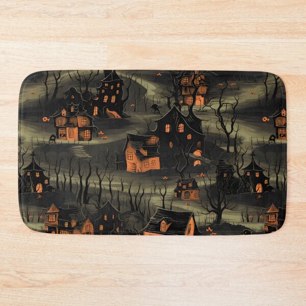 Item preview, halloween haunted village seamless picture 4 designed and sold by Witchanun Komutthong.