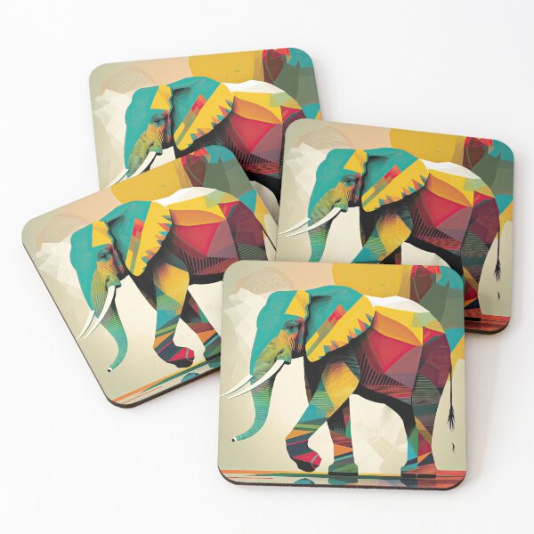 Item preview, Explore Simplistic & Minimalistic African Elephant Art designed and sold by ArtificialGenes.