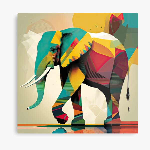 Item preview, Explore Simplistic & Minimalistic African Elephant Art designed and sold by ArtificialGenes.