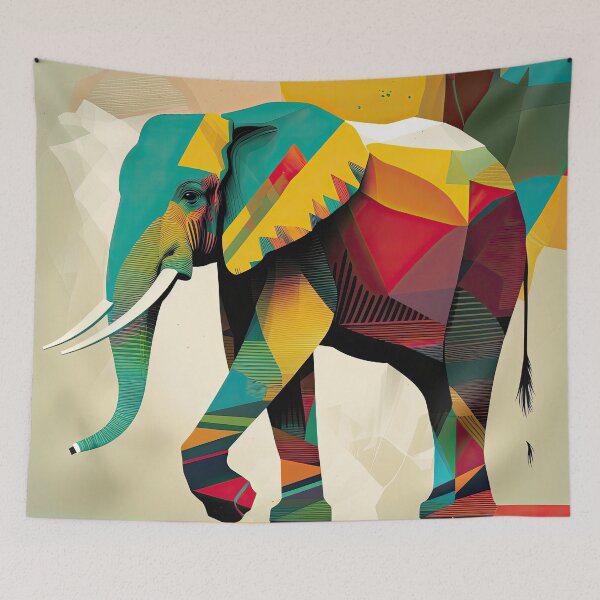 Item preview, Explore Simplistic & Minimalistic African Elephant Art designed and sold by ArtificialGenes.