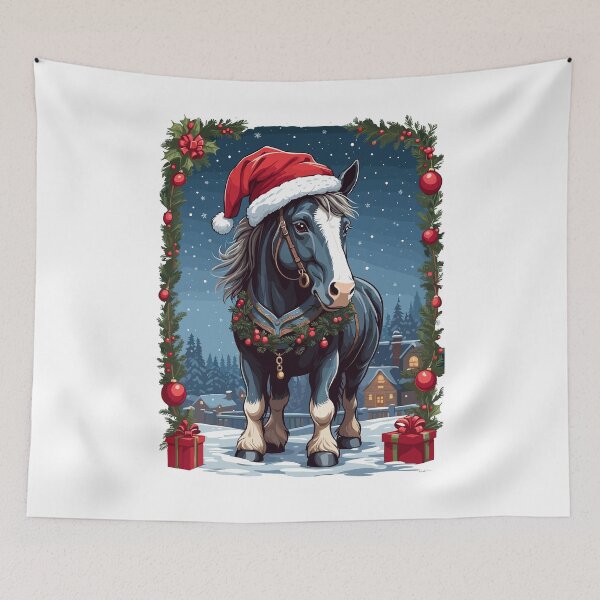 Item preview, christmas heavy horse, shire horse designed and sold by QuirkyTease.