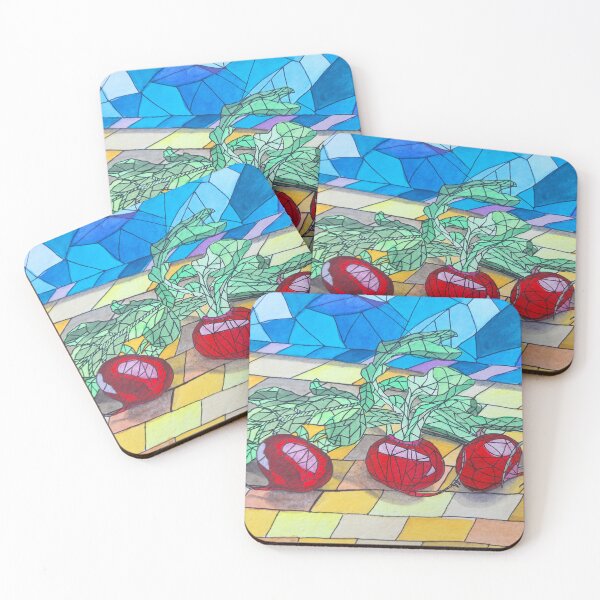 Item preview, Stained glass Radishes  designed and sold by Kiruthikaarts.