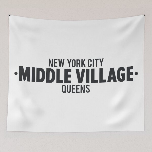 Item preview, Middle Village Queens Logo - A Minimalist Tribute to Suburban Serenity designed and sold by Boogosh.