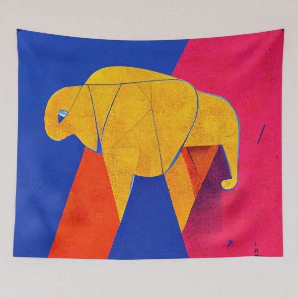 Item preview, Explore Simplistic & Minimalistic African Elephant Art designed and sold by ArtificialGenes.