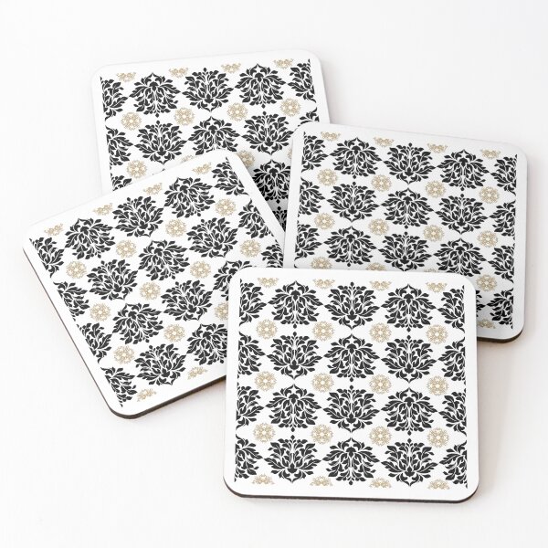 Artikelvorschau, Gespiegeltes Damast-Orchideen-Blumenmuster entworfen und verkauft von Pixels2Patterns.
