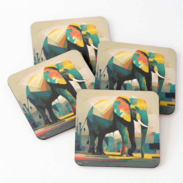 Item preview, Explore Simplistic & Minimalistic African Elephant Art designed and sold by ArtificialGenes.