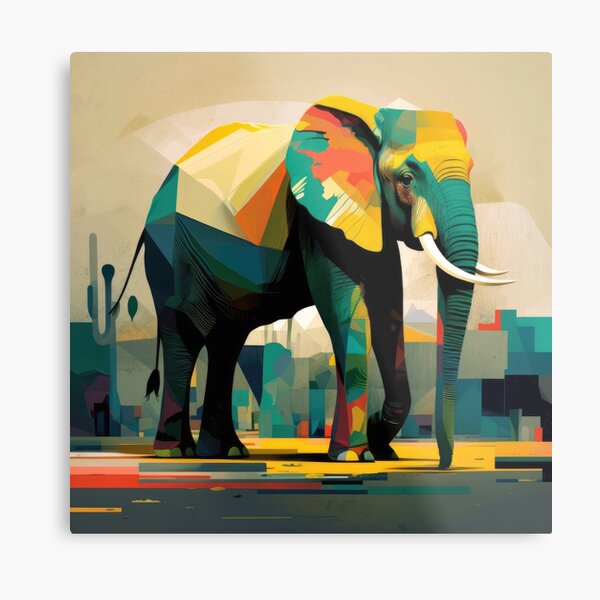 Item preview, Explore Simplistic & Minimalistic African Elephant Art designed and sold by ArtificialGenes.