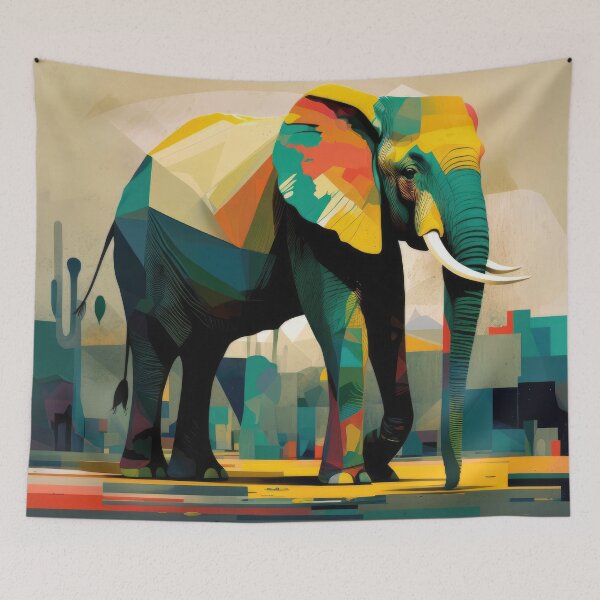 Item preview, Explore Simplistic & Minimalistic African Elephant Art designed and sold by ArtificialGenes.