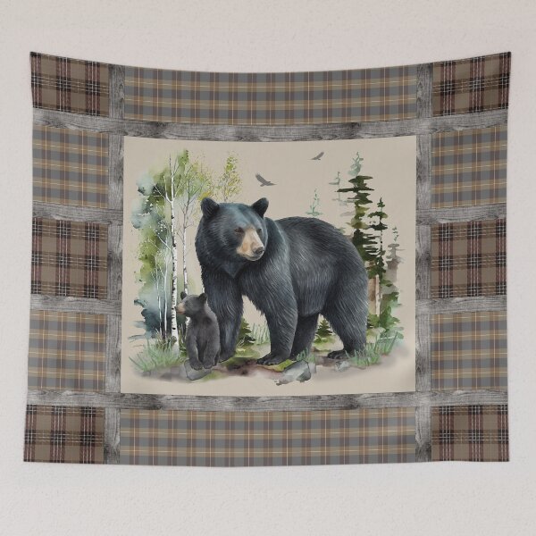 Item preview, Plaid Bear Quilt B designed and sold by Jean Plout.