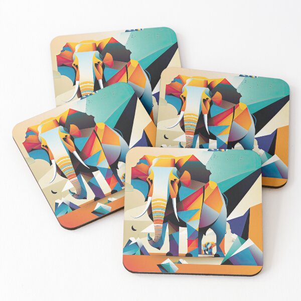 Item preview, Explore Simplistic & Minimalistic African Elephant Art designed and sold by ArtificialGenes.