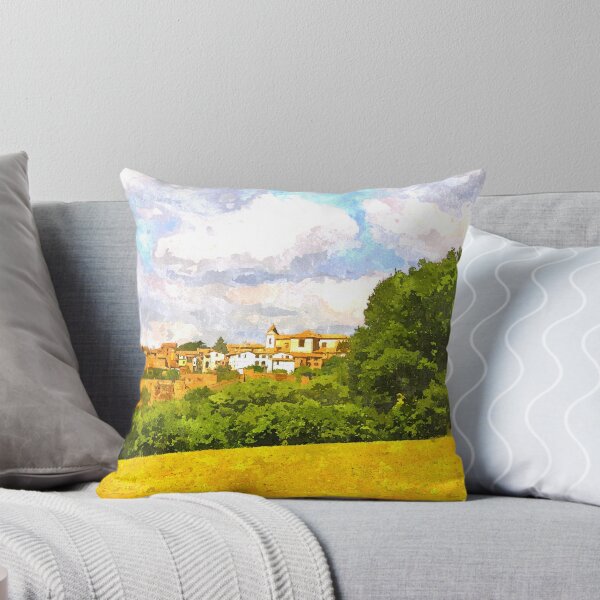 Item preview, View Of The Village From A Field Of Wheat designed and sold by Giuseppe Cocco.