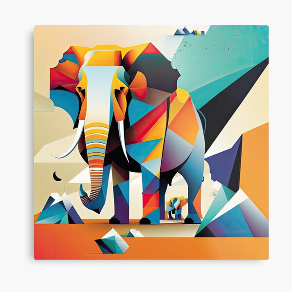 Item preview, Explore Simplistic & Minimalistic African Elephant Art designed and sold by ArtificialGenes.