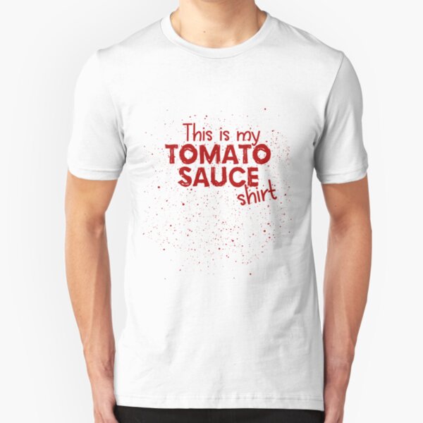 Tomato Sauce Tomato Stains Funny Shirt Slim Fit T-Shirt