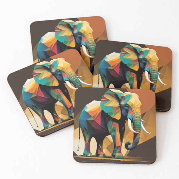 Item preview, Explore Simplistic & Minimalistic African Elephant Art designed and sold by ArtificialGenes.