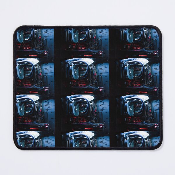 Item preview, turned-on black and red computer tower designed and sold by Printedpalace.