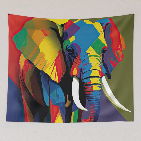 Item preview, Explore Simplistic & Minimalistic African Elephant Art designed and sold by ArtificialGenes.