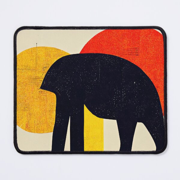 Item preview, Explore Simplistic & Minimalistic African Elephant Art designed and sold by ArtificialGenes.