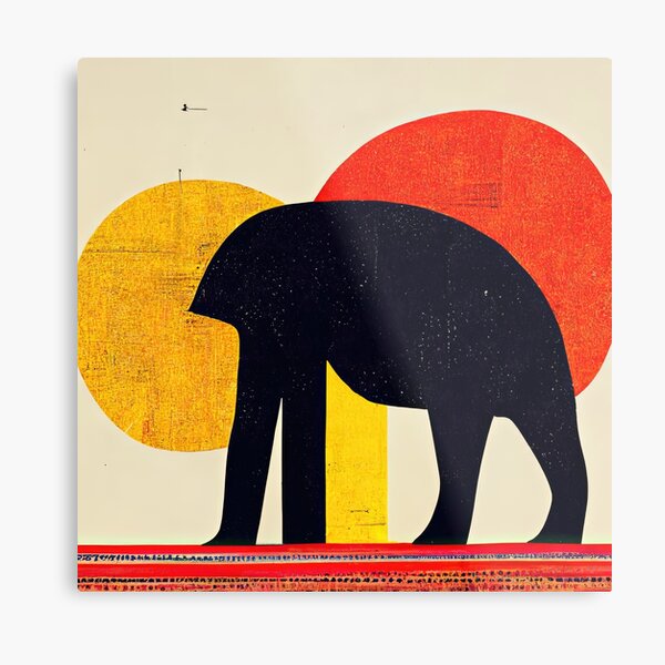 Item preview, Explore Simplistic & Minimalistic African Elephant Art designed and sold by ArtificialGenes.