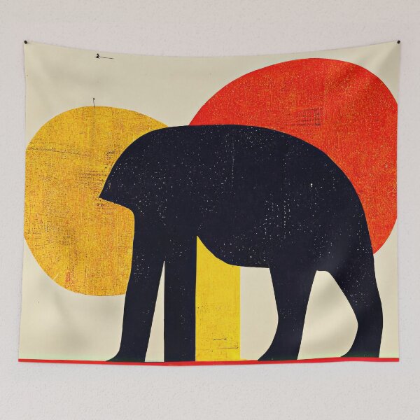 Item preview, Explore Simplistic & Minimalistic African Elephant Art designed and sold by ArtificialGenes.