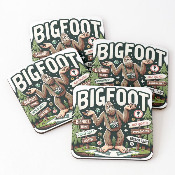 Item preview, Bigfoot's Monumental Footprint - Sasquatch Wilderness Art designed and sold by The-Library.