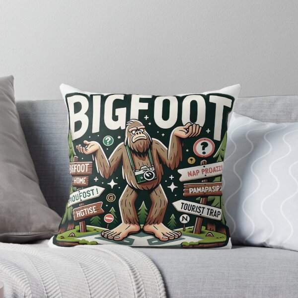 Item preview, Bigfoot's Monumental Footprint - Sasquatch Wilderness Art designed and sold by The-Library.