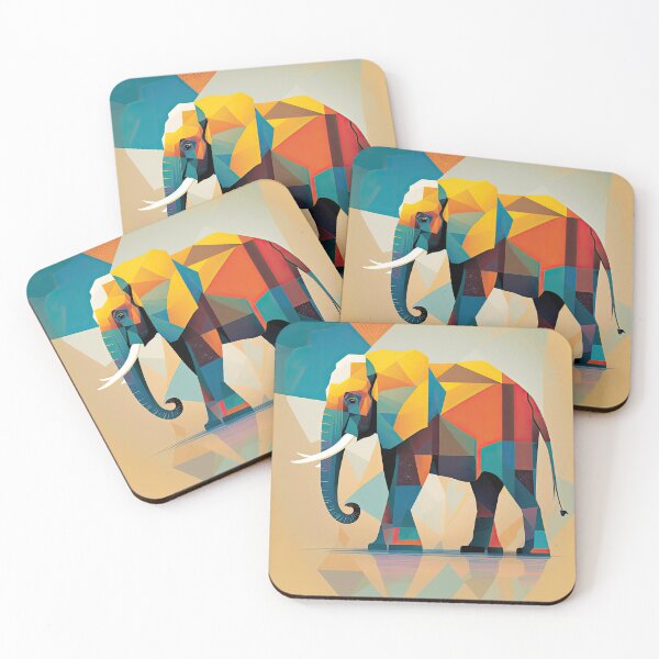 Item preview, Explore Simplistic & Minimalistic African Elephant Art designed and sold by ArtificialGenes.