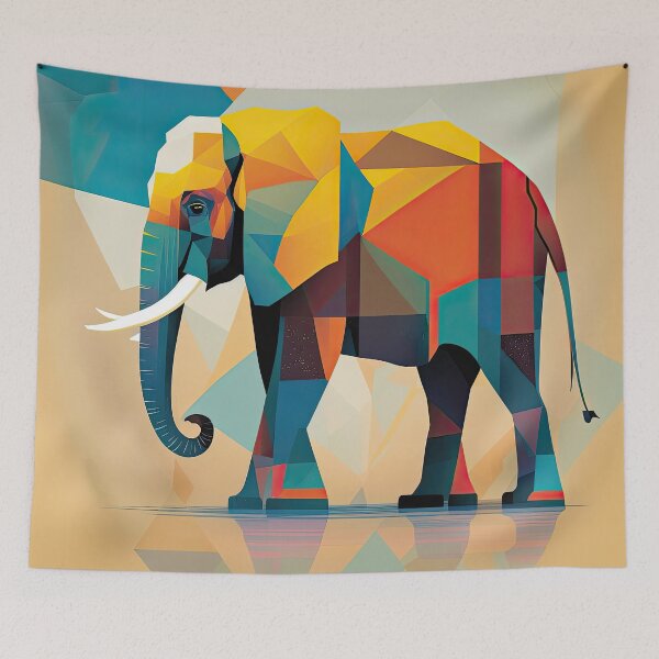 Item preview, Explore Simplistic & Minimalistic African Elephant Art designed and sold by ArtificialGenes.