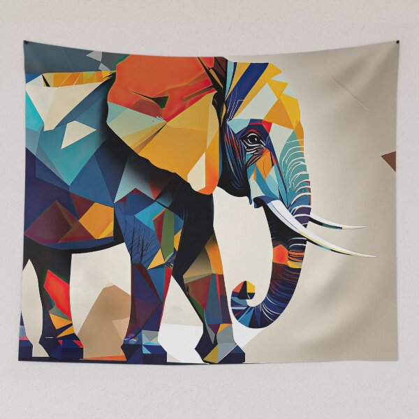 Item preview, Explore Simplistic & Minimalistic African Elephant Art designed and sold by ArtificialGenes.