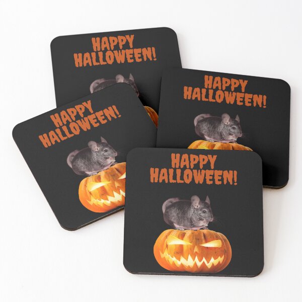 Item preview,  Happy Halloween Chinchilla and pumpkin Funny Pets  designed and sold by Daria-Shop.